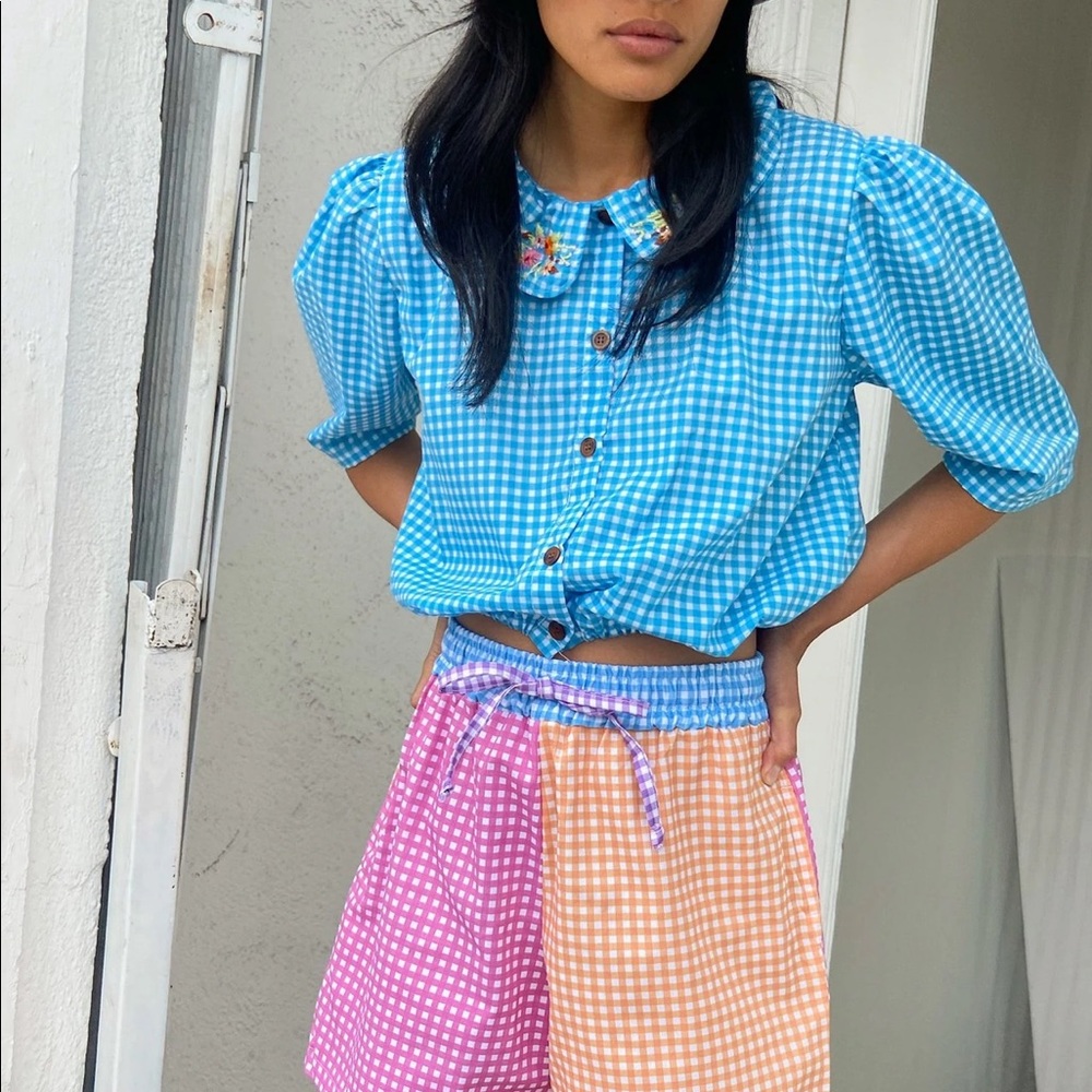 Tach Clothing gingham blouse - Picture 2 of 2